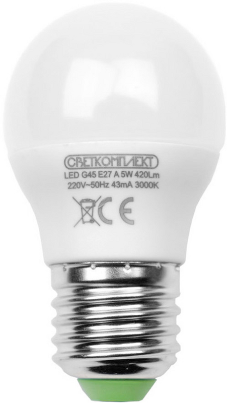 Лампа світлодіодна Светкомплект (6929547642860) 5Вт, E27, 3000K